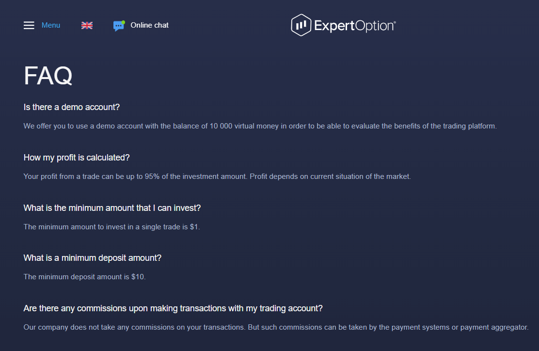 Comuníquese con el soporte de ExpertOption: chat en vivo, correo electrónico y centro de ayuda