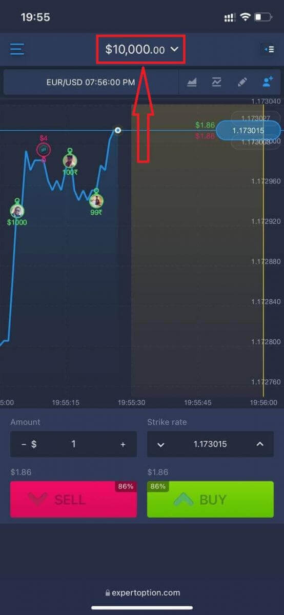 ExpertOption Trading ee Bilowga: Sida looga ganacsado Platform-ka