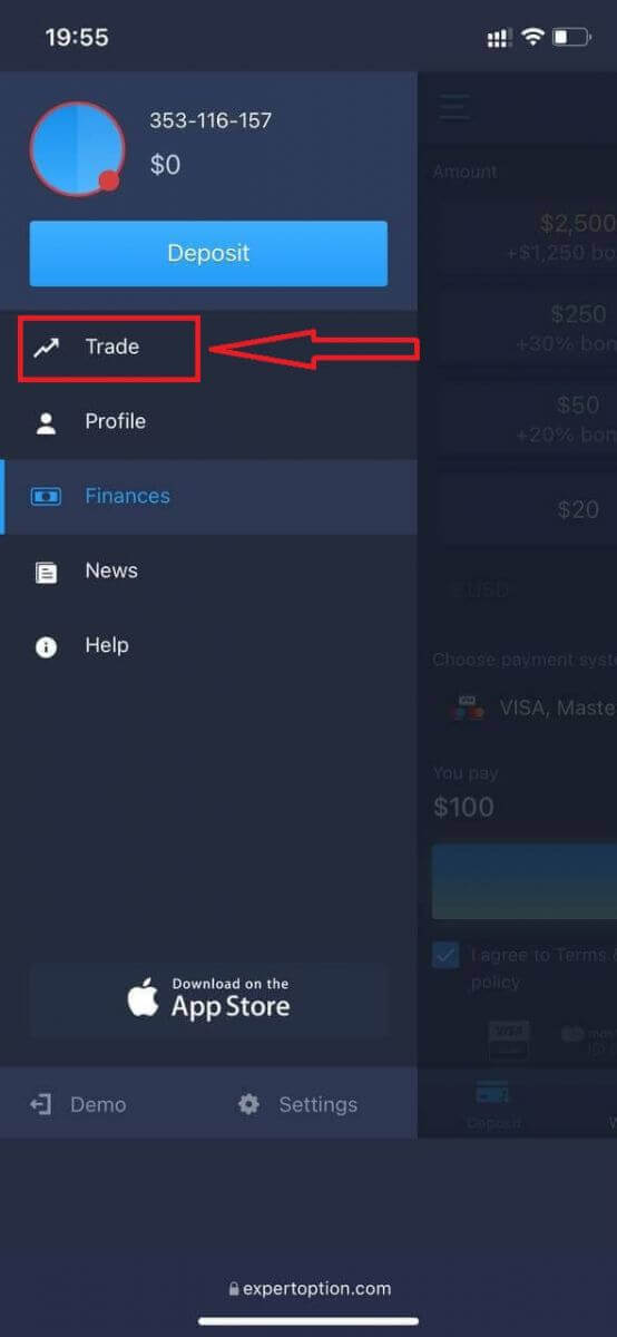 Como criar uma conta e registrar-se no ExpertOption