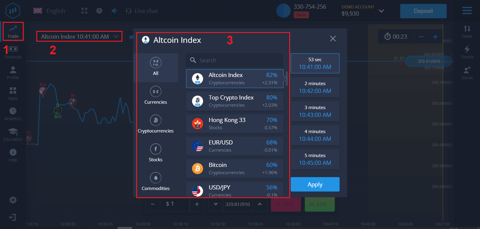 How to Login and start trading Binary Options at ExpertOption