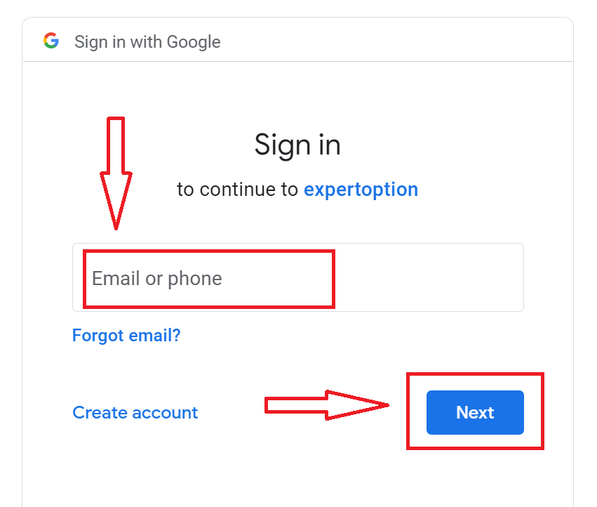 Sådan registrerer du en konto i ExpertOption Sådan registrerer du en konto i ExpertOption