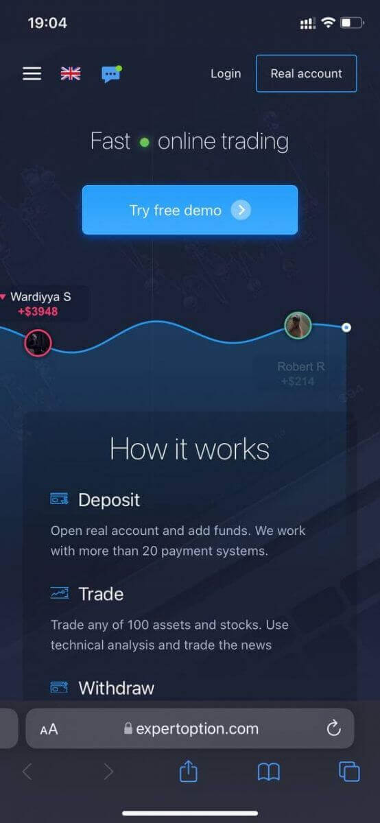 How to Register and Trade Binary Options at ExpertOption How to Register and Trade Binary Options at ExpertOption