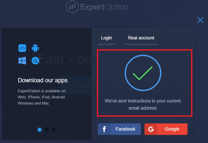 Как войти в ExpertOption